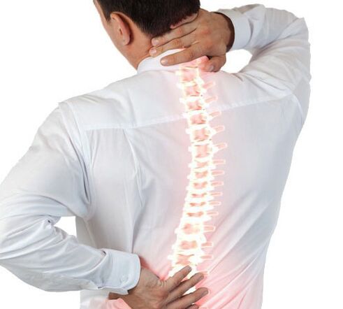 οστεοχόνδρωση της σπονδυλικής στήλης σε έναν άνδρα