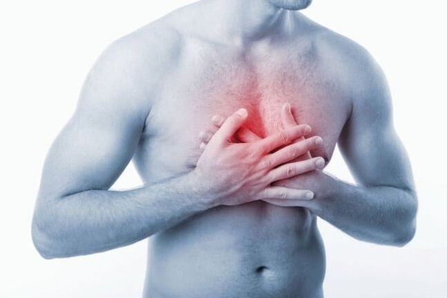 Η οστεοχόνδρωση της θωρακικής μοίρας της σπονδυλικής στήλης συνοδεύεται από οξύ ή πόνο στο στήθος